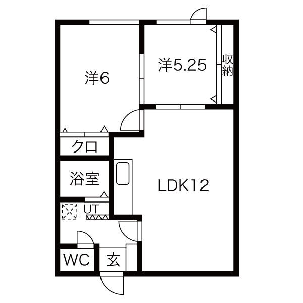 北海道札幌市北区新川三条４ 新川駅 2LDK アパート 賃貸物件詳細
