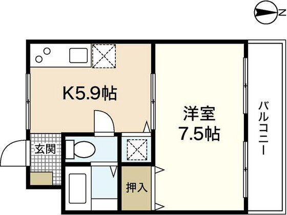 広島県広島市南区翠２ 広大附属学校前駅 1DK マンション 賃貸物件詳細