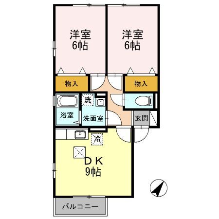 神奈川県大和市西鶴間７ 南林間駅 2DK アパート 賃貸物件詳細