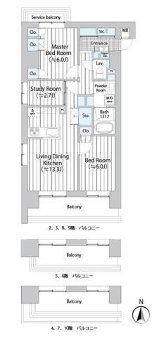 神奈川県川崎市中原区小杉御殿町１ 新丸子駅 3LDK マンション 賃貸物件詳細
