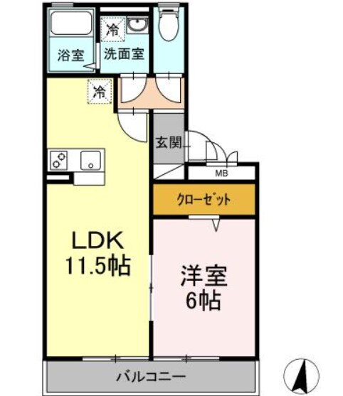 福岡県久留米市津福今町 津福駅 1LDK マンション 賃貸物件詳細