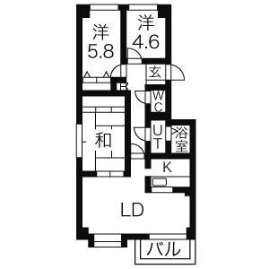 北海道札幌市東区北三十三条東１３ 新道東駅 3LDK マンション 賃貸物件詳細