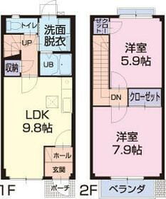 愛知県豊田市金谷町６ 上挙母駅 2LDK 一戸建て 賃貸物件詳細