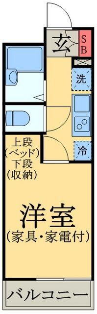 ＬＰ東千葉 2階 1K 賃貸物件詳細