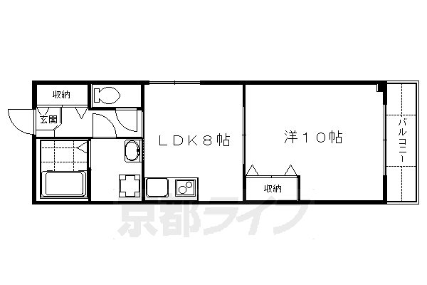 京都府京都市伏見区深草寺内町 藤森駅 1LDK マンション 賃貸物件詳細