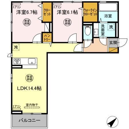 千葉県木更津市瓜倉 2LDK アパート 賃貸物件詳細