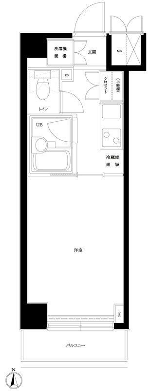 東京都杉並区上高井戸１ 八幡山駅 1K マンション 賃貸物件詳細