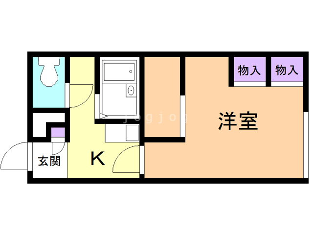 北海道苫小牧市宮前町２ 錦岡駅 1K アパート 賃貸物件詳細