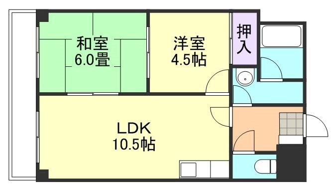 岡山県倉敷市白楽町 倉敷市駅 2LDK アパート 賃貸物件詳細