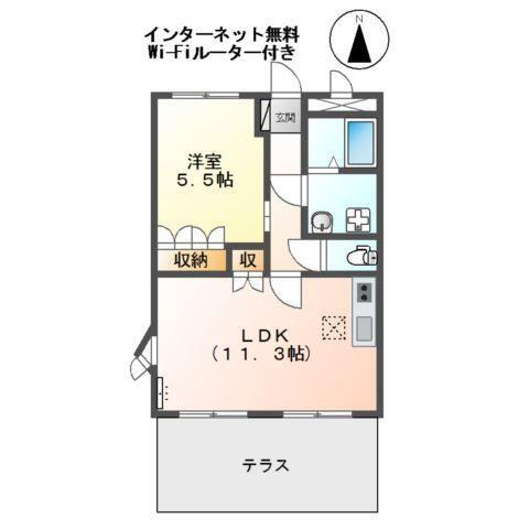 兵庫県姫路市飾磨区構１ 飾磨駅 1LDK アパート 賃貸物件詳細