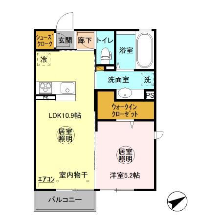 茨城県ひたちなか市大字足崎 佐和駅 1LDK アパート 賃貸物件詳細