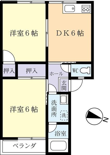 茨城県常総市小山戸町 北水海道駅 2DK アパート 賃貸物件詳細