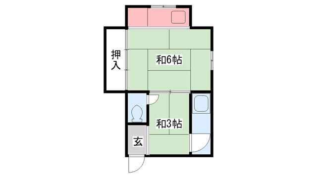 兵庫県西宮市甲子園一番町 甲子園口駅 2K アパート 賃貸物件詳細
