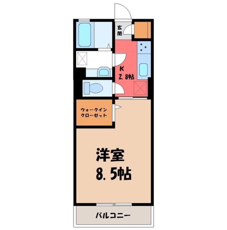 茨城県古河市緑町 古河駅 1K アパート 賃貸物件詳細