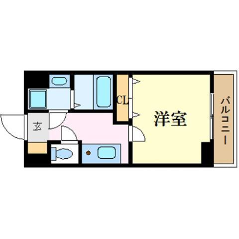 インプレイス中央 5階 1K 賃貸物件詳細