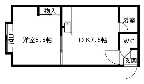 北海道札幌市中央区南八条西５ 中島公園駅 1DK アパート 賃貸物件詳細