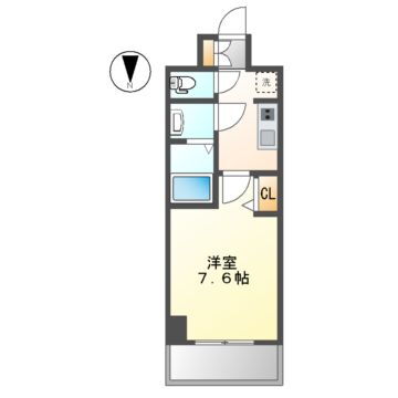 愛知県名古屋市中川区尾頭橋４ 尾頭橋駅 1K マンション 賃貸物件詳細