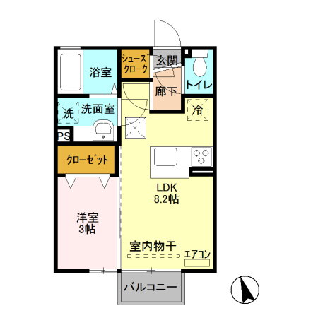 茨城県古河市東牛谷 古河駅 1LDK アパート 賃貸物件詳細