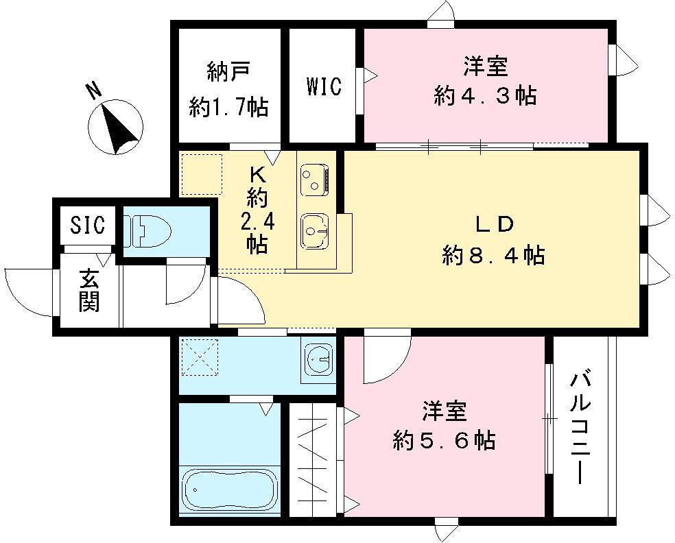 東京都世田谷区上北沢５ 八幡山駅 2LDK アパート 賃貸物件詳細