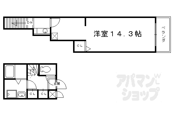 京都府京都市西京区山田上ノ町 上桂駅 1K マンション 賃貸物件詳細