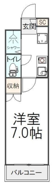 パークヒルズ 5階 1K 賃貸物件詳細