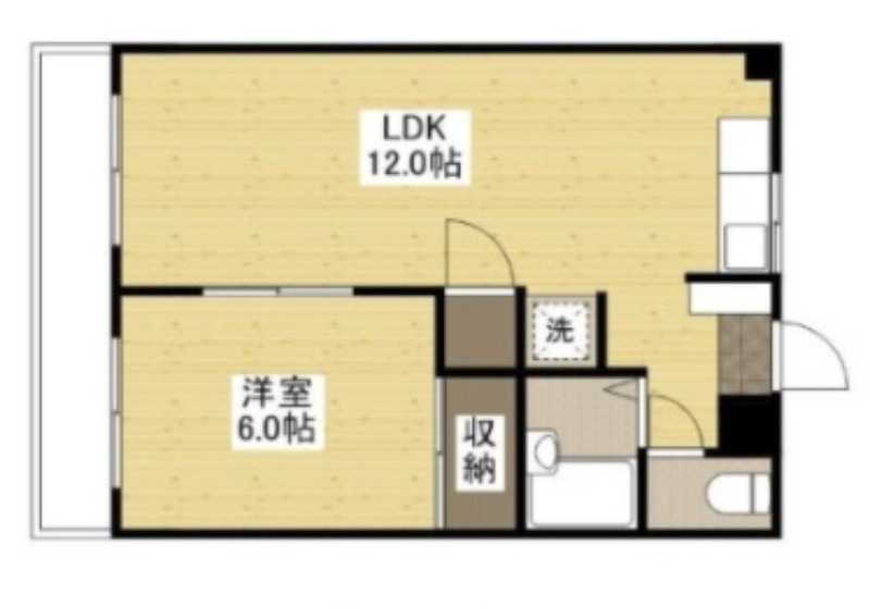 広島県福山市平成台 大門駅 1LDK アパート 賃貸物件詳細