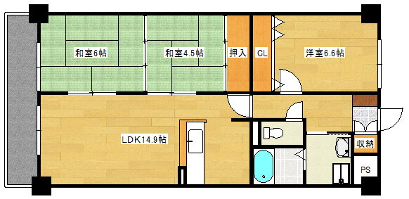 広島県広島市西区井口５ 修大協創中高前駅 3LDK マンション 賃貸物件詳細