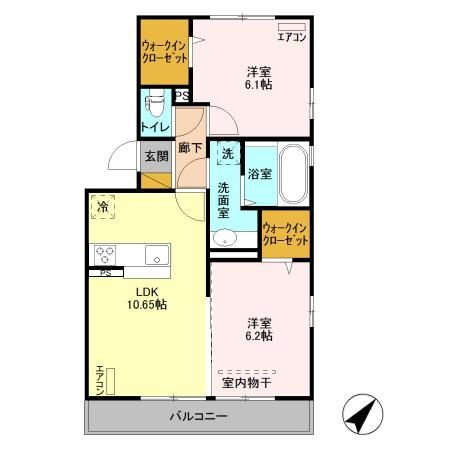 マノワール　青堀 3階 2LDK 賃貸物件詳細