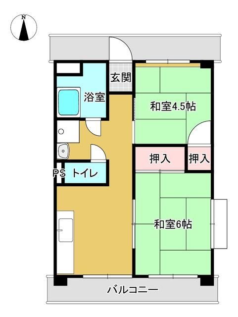 兵庫県尼崎市武庫之荘本町２ 武庫之荘駅 2DK マンション 賃貸物件詳細