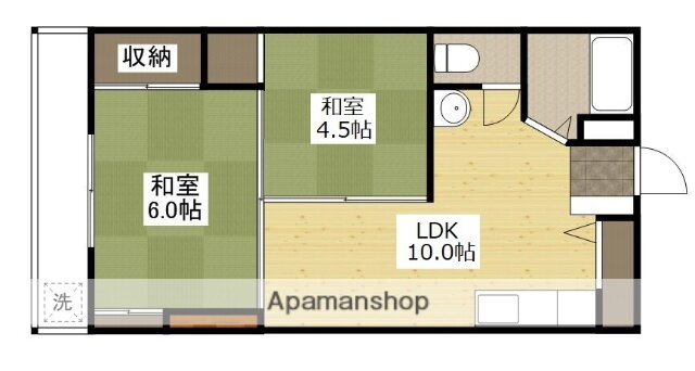 広島県広島市西区天満町 小網町駅 2LDK マンション 賃貸物件詳細