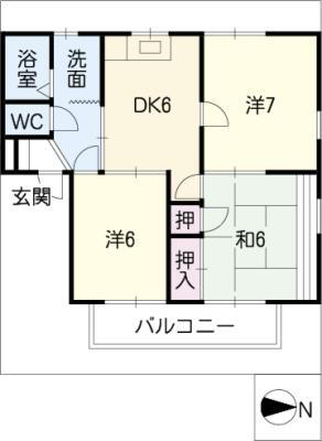 三重県四日市市楠町北五味塚 北楠駅 3DK アパート 賃貸物件詳細
