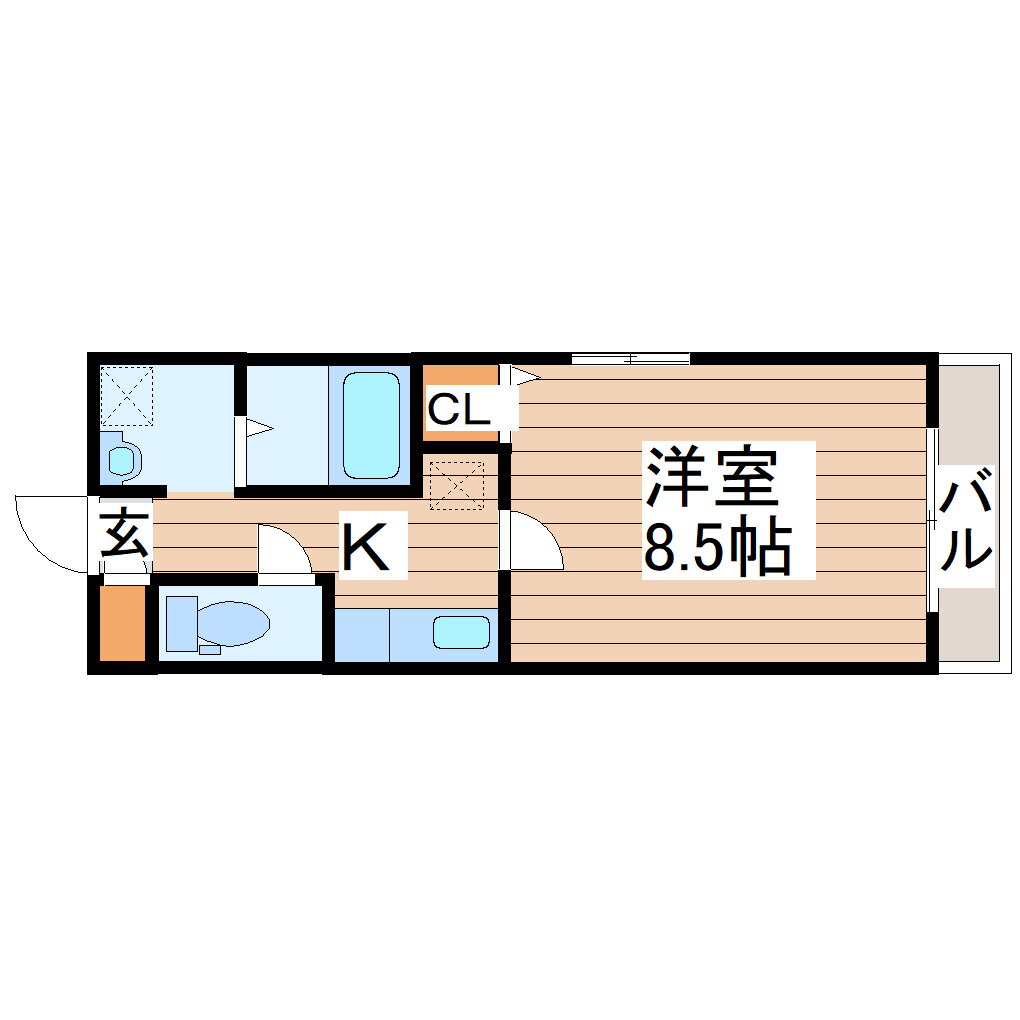 宮城県仙台市若林区表柴田町 連坊駅 1K マンション 賃貸物件詳細