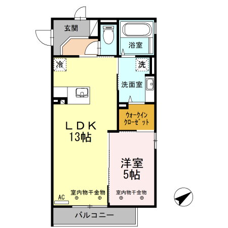 富山県富山市下新町 下奥井駅 1LDK アパート 賃貸物件詳細