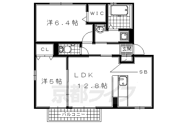 京都府木津川市州見台４ 木津駅 2LDK アパート 賃貸物件詳細