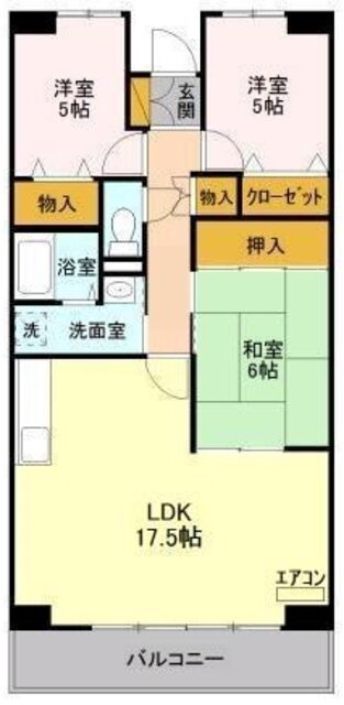 エスポワール八千代 3階 3LDK 賃貸物件詳細