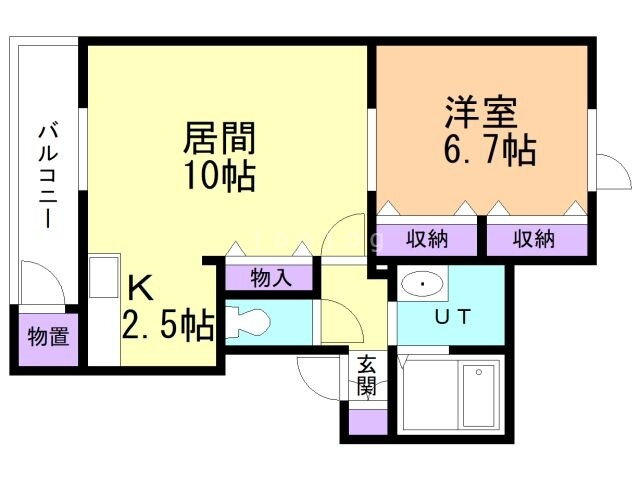 花てまり参番館 3階 1LDK 賃貸物件詳細