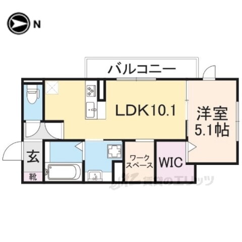 京都府京都市山科区北花山大林町 東野駅 1LDK アパート 賃貸物件詳細