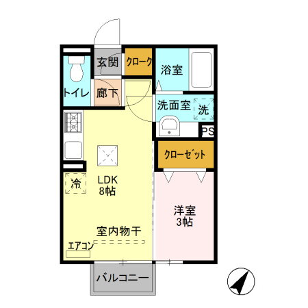 群馬県前橋市箱田町 新前橋駅 1LDK アパート 賃貸物件詳細