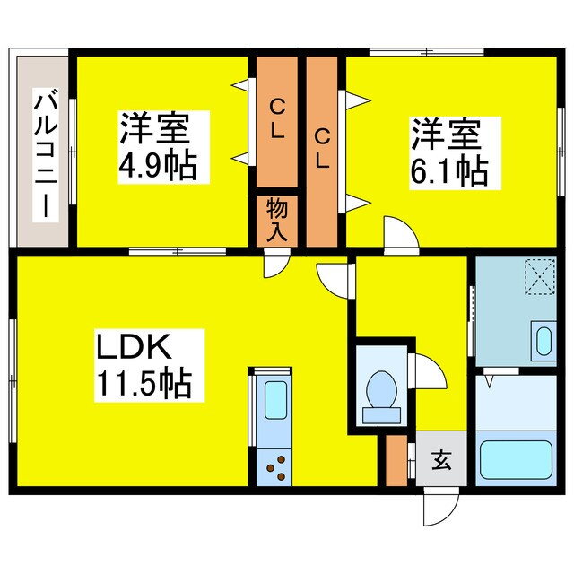 北海道札幌市東区北三十四条東１８ 新道東駅 2LDK マンション 賃貸物件詳細