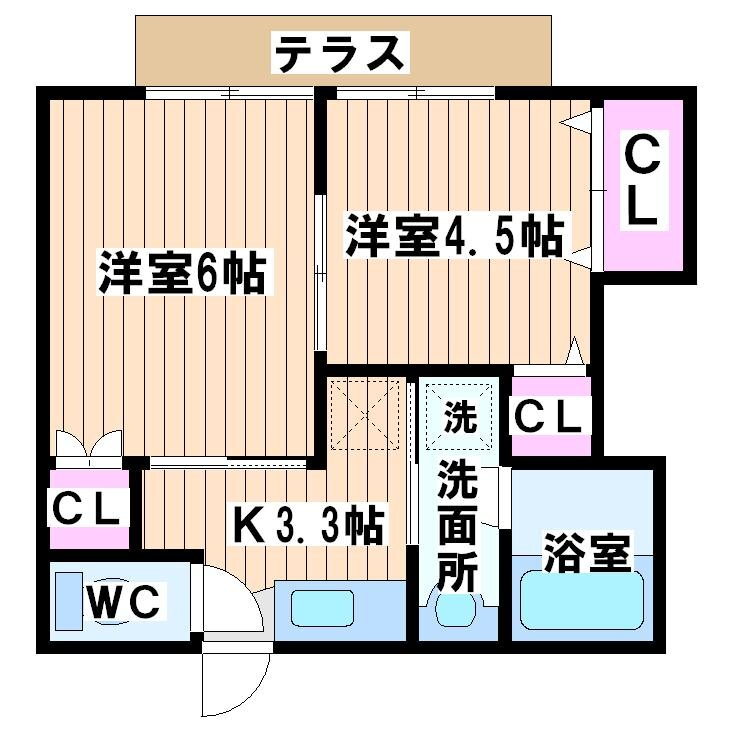 東京都三鷹市新川１ 仙川駅 2K アパート 賃貸物件詳細