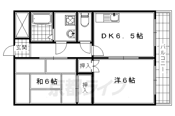 京都府京都市伏見区下鳥羽中三町 伏見桃山駅 2DK マンション 賃貸物件詳細