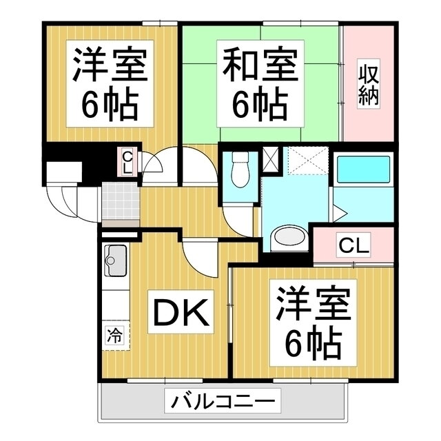 長野県長野市西和田１ 桐原駅 3DK マンション 賃貸物件詳細