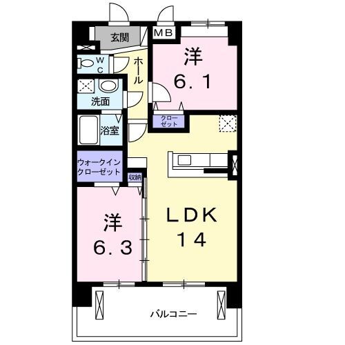 レジデンス仙台泉 5階 2LDK 賃貸物件詳細