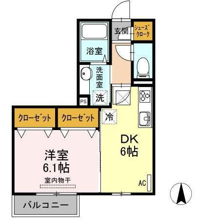 山形県山形市白山１ 山形駅 1DK アパート 賃貸物件詳細