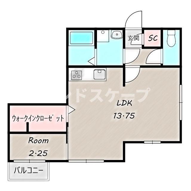 群馬県前橋市城東町３ 中央前橋駅 1DK アパート 賃貸物件詳細