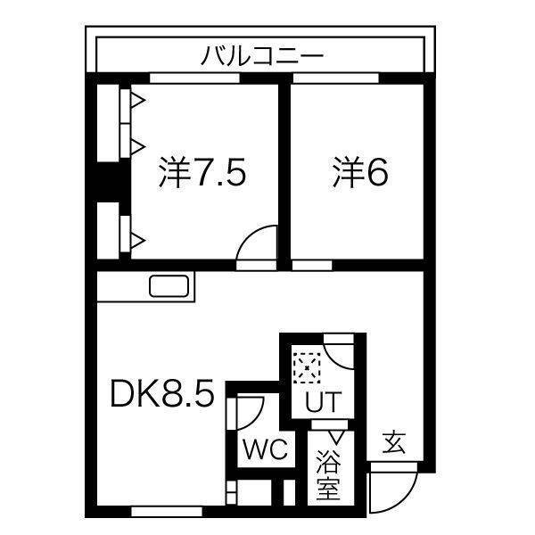 Ｗｅｌｉｎａ６２６（ウェリナ６２６） 7階 2LDK 賃貸物件詳細