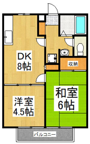 東京都東大和市芋窪４ 上北台駅 2DK アパート 賃貸物件詳細