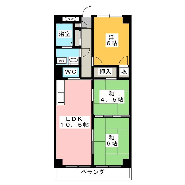 ニューウェル 4階 3LDK 賃貸物件詳細