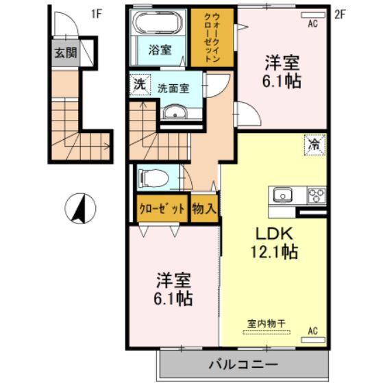 兵庫県神戸市垂水区名谷町 垂水駅 2LDK アパート 賃貸物件詳細