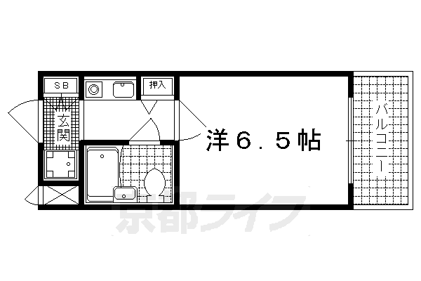 京都府京都市山科区椥辻西浦町 椥辻駅 1K マンション 賃貸物件詳細
